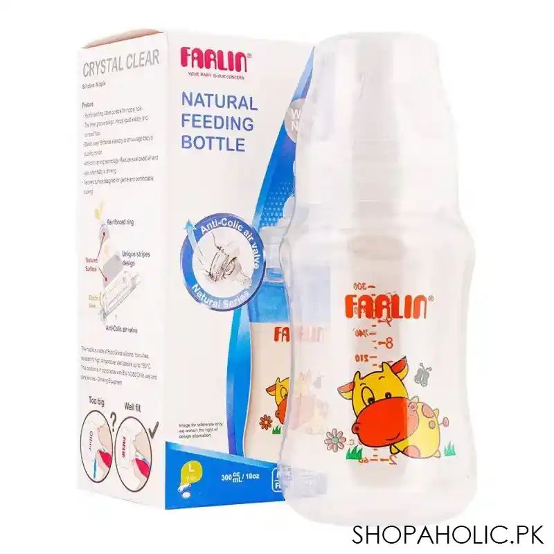 farlin wide neck natural feeding bottle, 300ml, nf 805 main image