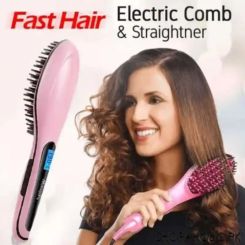 fast hair straightener brush main image