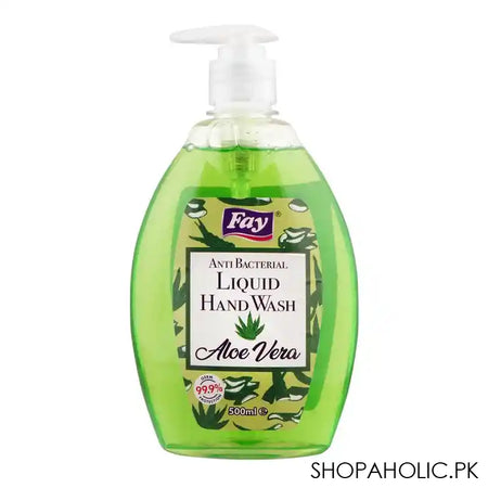 Fay Aloe Vera Anti-Bacterial Liquid Hand Wash, 500ml - Main Image