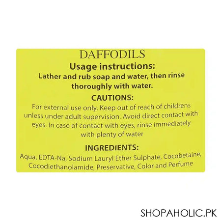 Fay Daffodils Liquid Hand Wash, 500ml - Image 2