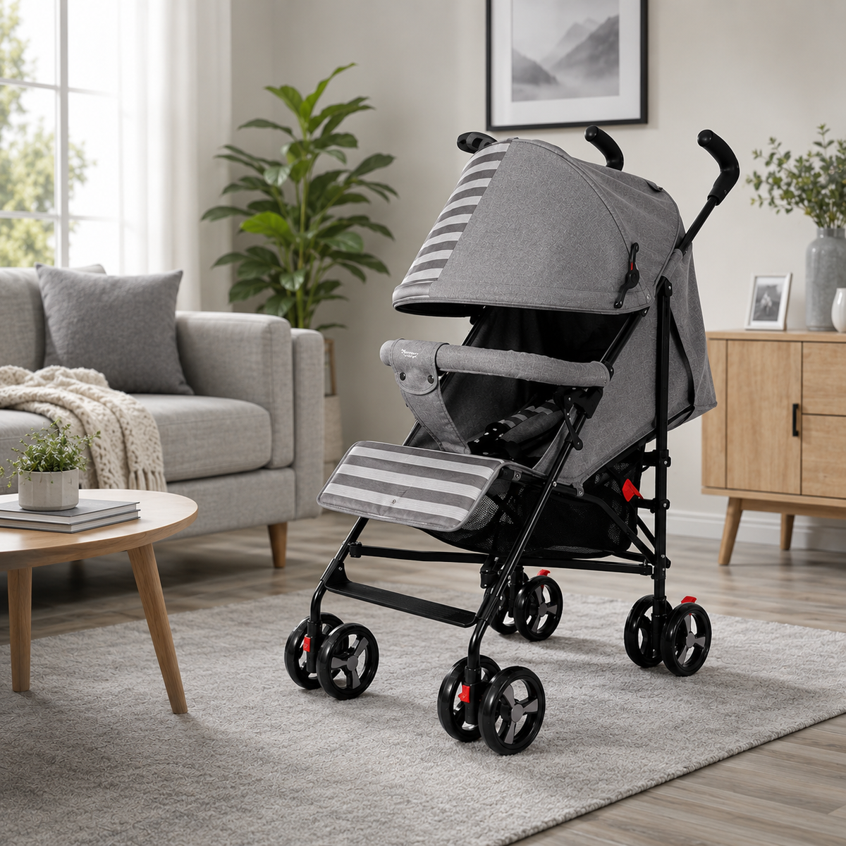Infantes Compact Baby Stroller - Grey
