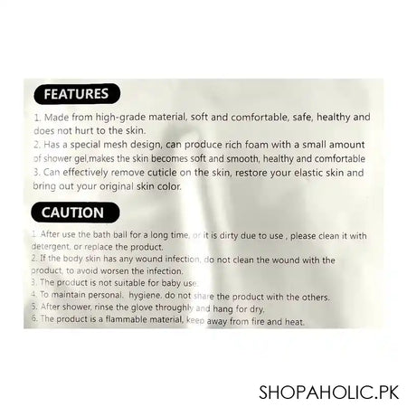 Fenghuangmuyu Bath Glove 1-Pack - Image 2