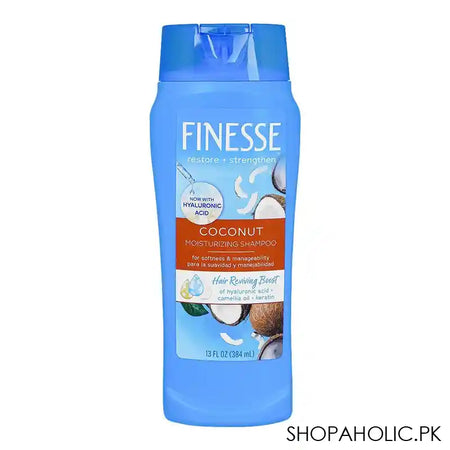 Finesse Coconut Moisturizing Shampoo, For Dry/Damaged/Stubborn Hair, 384ml - Main Image