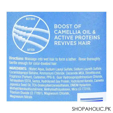 Finesse Restore + Strengthen Hair Reviving Boost Shampoo, For Healthier/Stronger Hair, 384ml - Image 3