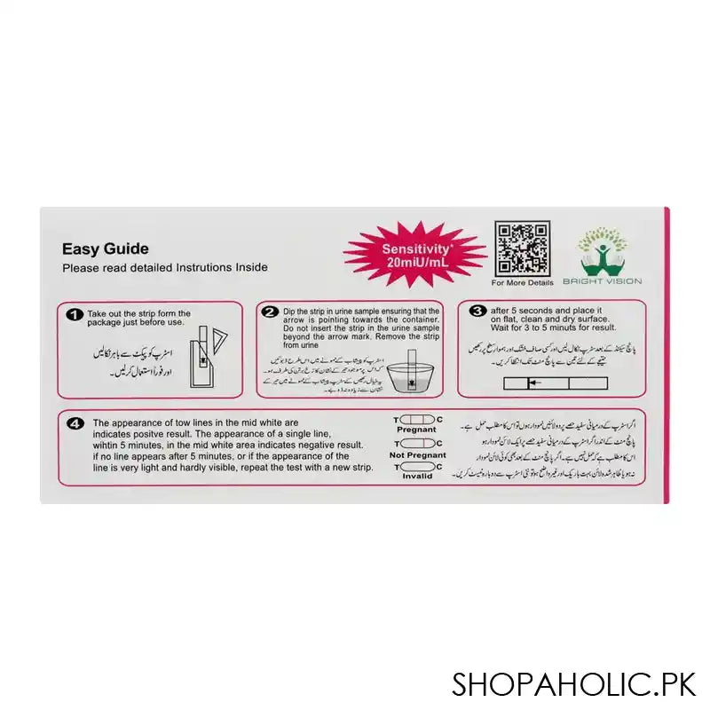 First Answer Pregnancy Test Strip Kit - Image 3