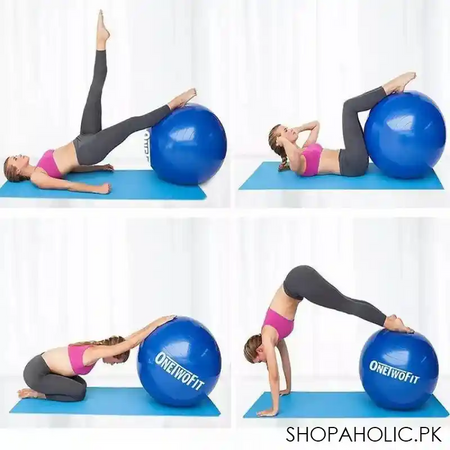 fitness work ball with air pump image3