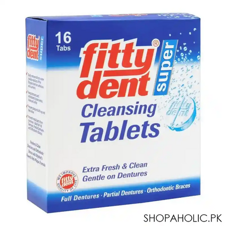 fittydent super cleansing tablets, 16 pack main image