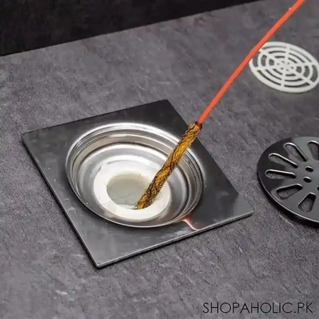 flexible hair sewer sink cleaning brush image4