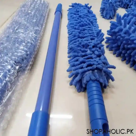flexible microfiber fan duster with long rod handle image5