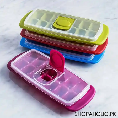 flip it 14 grid ice cube tray with lid main image