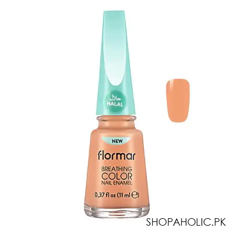 flormar breathing color nail enamel, natural pink, 11ml, 008 main image