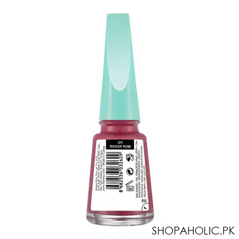 flormar breathing color nail enamel, tender rose, 11ml, 011 image2