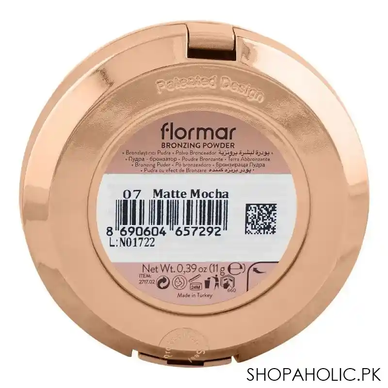 flormar bronzing powder, 07, matte mocha image3