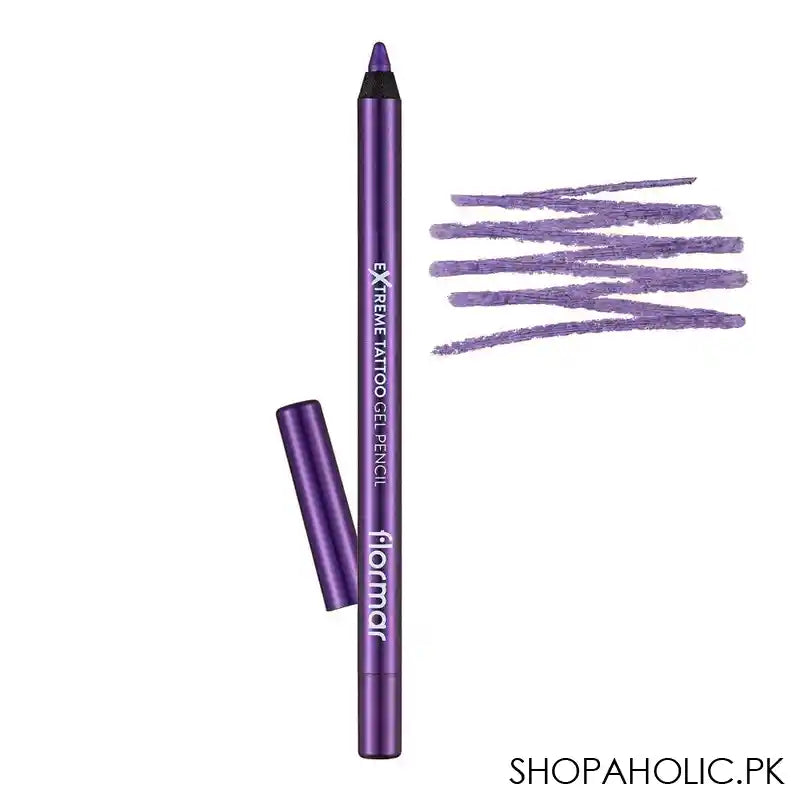 Flormar Extreme Tattoo Gel Pencil, 11 Purple Blaze - Image 2