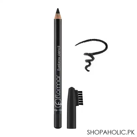 flormar eye brow pencil, 404 black main image