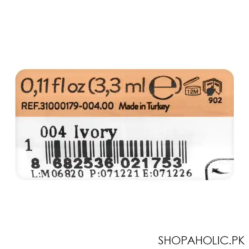 flormar eye puff concealer, 004, ivory image3