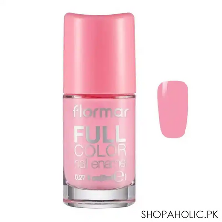 flormar full color nail enamel, fc03 bubble gum, 8ml main image