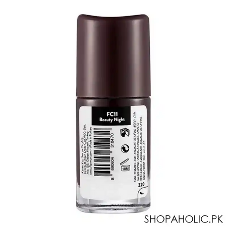 flormar full color nail enamel, fc11 beauty night, 8ml image2
