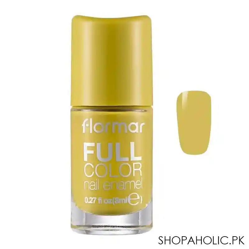 flormar full color nail enamel, fc22 grass juice, 8ml main image