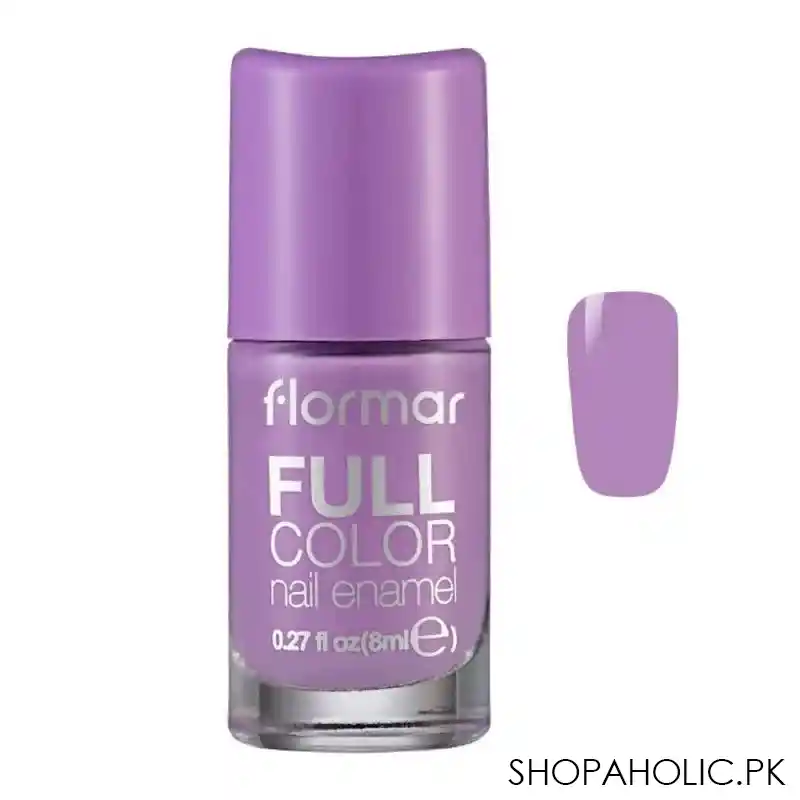 flormar full color nail enamel, fc38 lilac blossom, 8ml main image