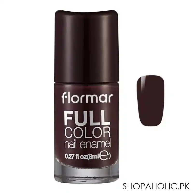 flormar full color nail enamel, fc43 chunky cocoa, 8ml main image