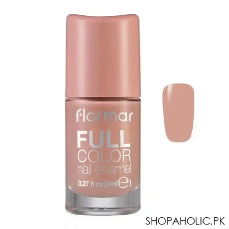 flormar full color nail enamel, fc46 rose pumps, 8ml main image