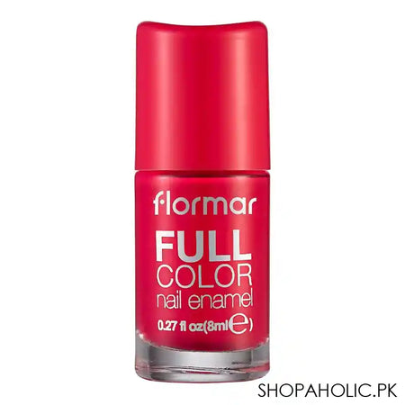 Flormar Full Color Nail Enamel, FC48 Bright Azalea, 8ml - Main Image