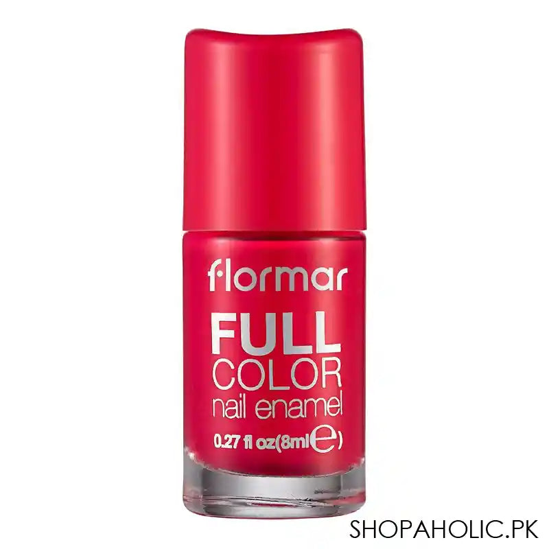 Flormar Full Color Nail Enamel, FC48 Bright Azalea, 8ml - Main Image