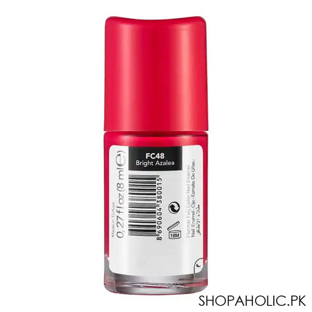 Flormar Full Color Nail Enamel, FC48 Bright Azalea, 8ml - Image 2