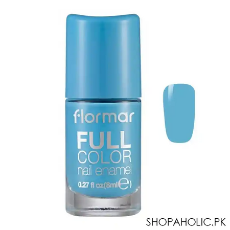 flormar full color nail enamel, fc49 clear sky, 8ml main image