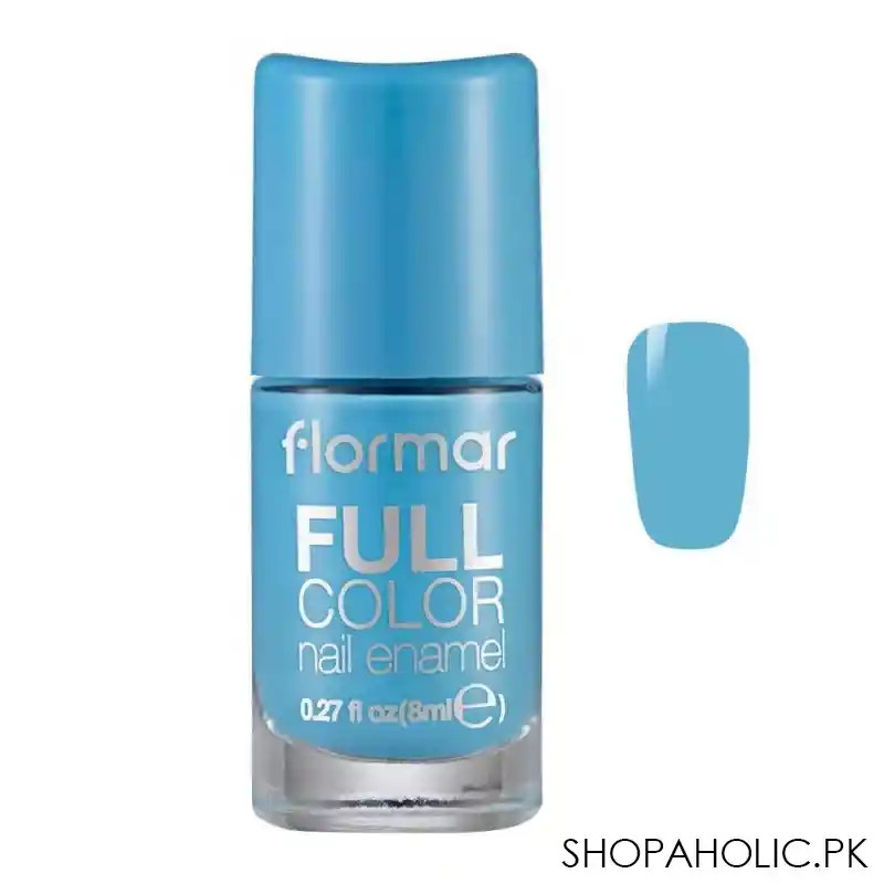 flormar full color nail enamel, fc49 clear sky, 8ml main image