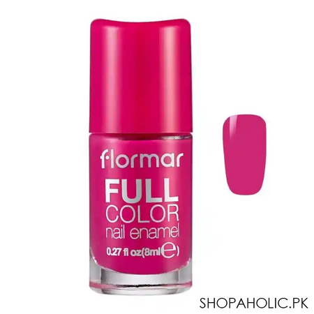 flormar full color nail enamel, fc51 funky magenta, 8ml main image