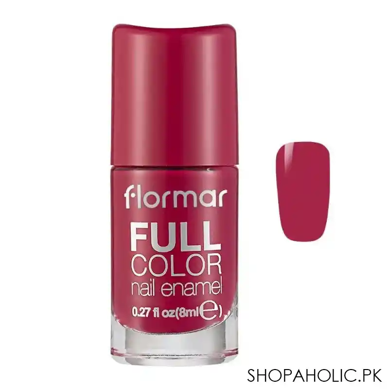 flormar full color nail enamel, fc64 playful pink, 8ml main image