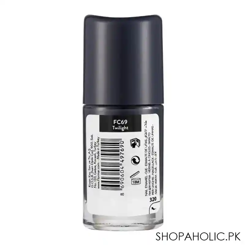 flormar full color nail enamel, fc69 twilight, 8ml image2