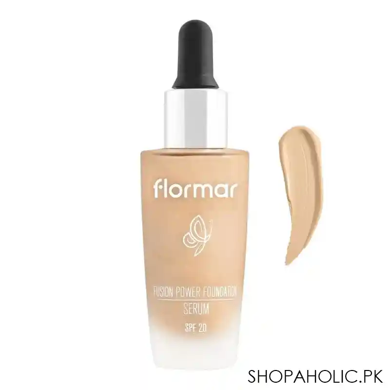 flormar fusion power foundation serum, spf 20, sf030, light beige main image