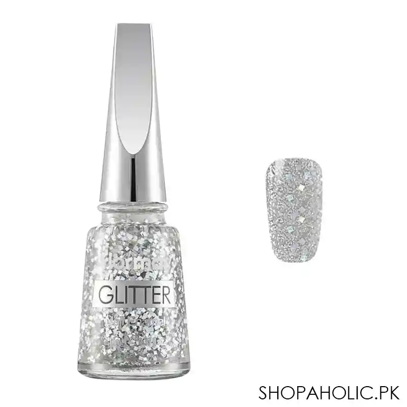 flormar glitter nail enamel, gl01 stardust, 11ml main image