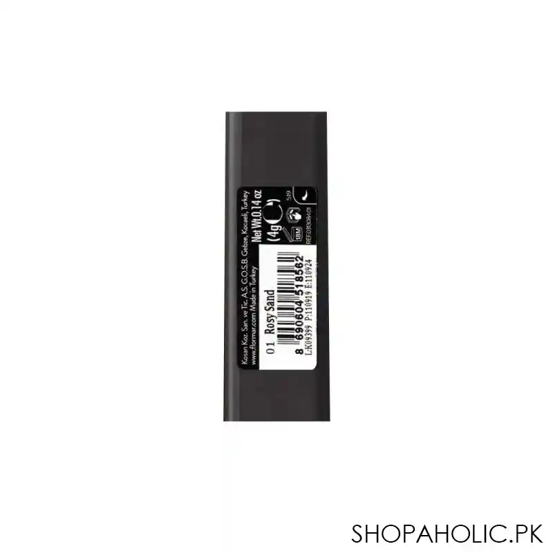 flormar hd weightless matte lipstick, 01 rosy sand image3