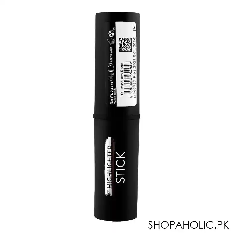 flormar highlighter stick, 02 medium rose, 10g image3