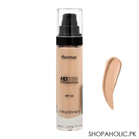 Flormar Invisible Coverage HD Foundation, 40 Light Ivory 30ml - Main Image