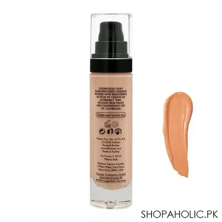 flormar invisible coverage hd foundation, 90 golden neutral 30ml image2