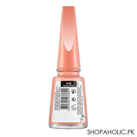 Flormar Jelly Look Nail Enamel, 11ml, JL02 Salmon Pink - Image 2