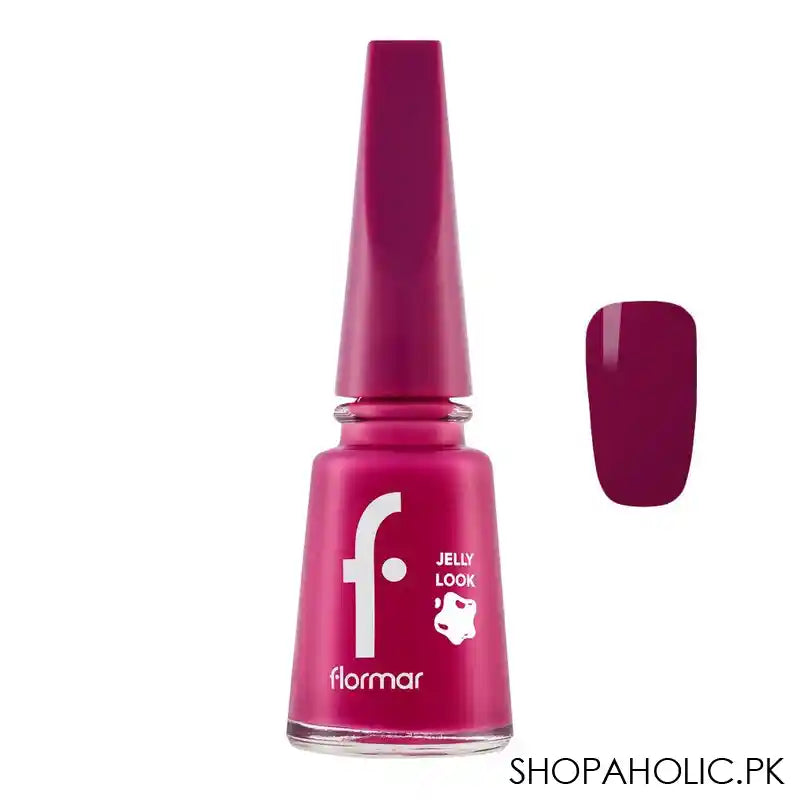Flormar Jelly Look Nail Enamel, JL07 Ruby, 11ml - Main Image