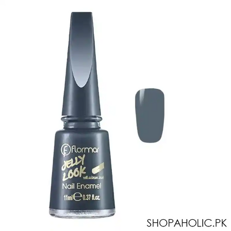 flormar jelly look nail enamel, jl13, pale eucalypt, 11ml main image