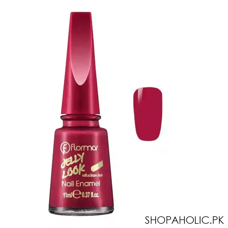 flormar jelly look nail enamel, jl46, cranberry jam, 11ml main image