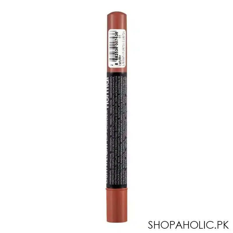 flormar lightweight lip powder, 01, lady like, 2.7ml image2