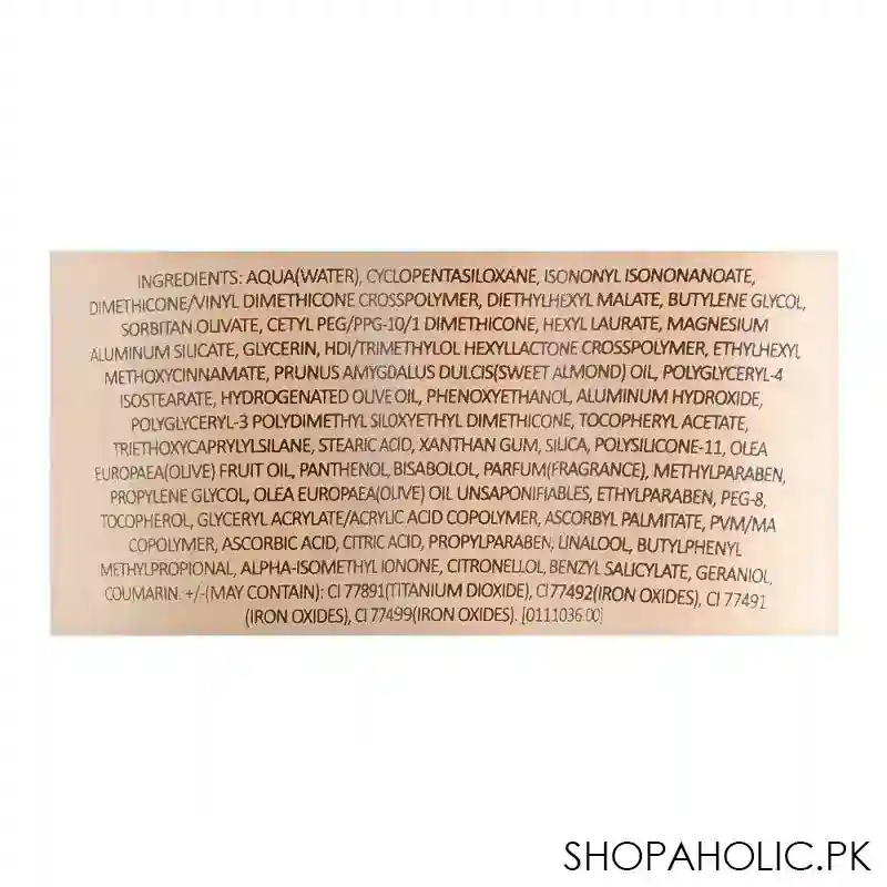 flormar mat touch vit e foundation, m306, pastelle, 30ml image3