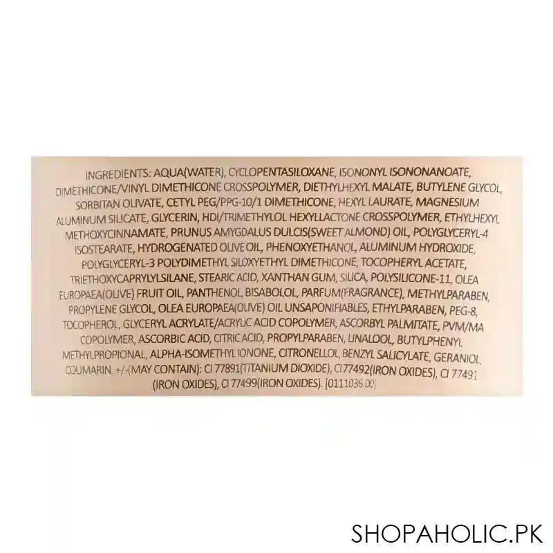 flormar mat touch vit e foundation, m308, fair ivory, 30ml image3