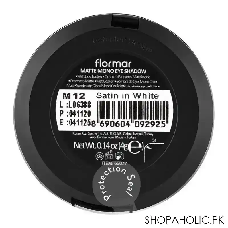 flormar matte mono eye shadow, m12, stain in white image3
