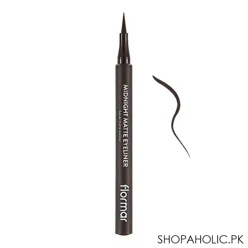 flormar midnight matte eye liner, 02 brown main image