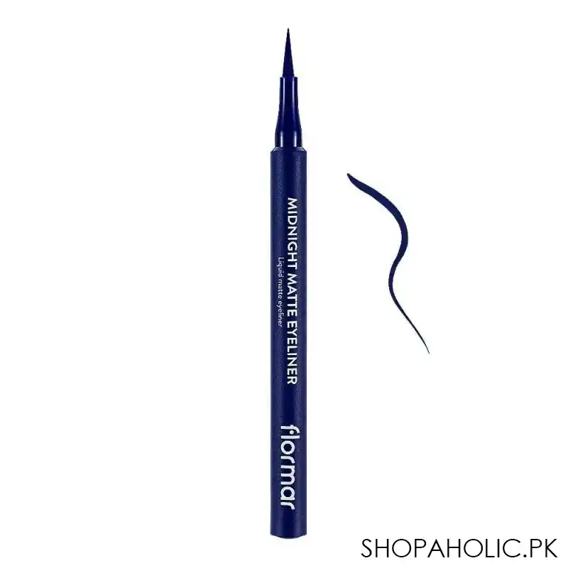 flormar midnight matte eye liner, 03 dark blue main image